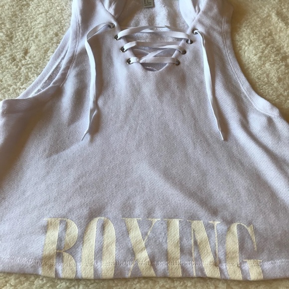 Forever 21 Active Lace-Up Boxing Hoodie Size Medium - Picture 3 of 5